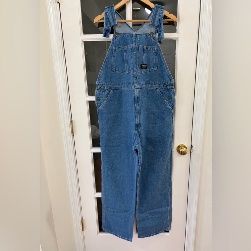 Vintage OshKosh Denim Bib Overalls - Size 38 x 30